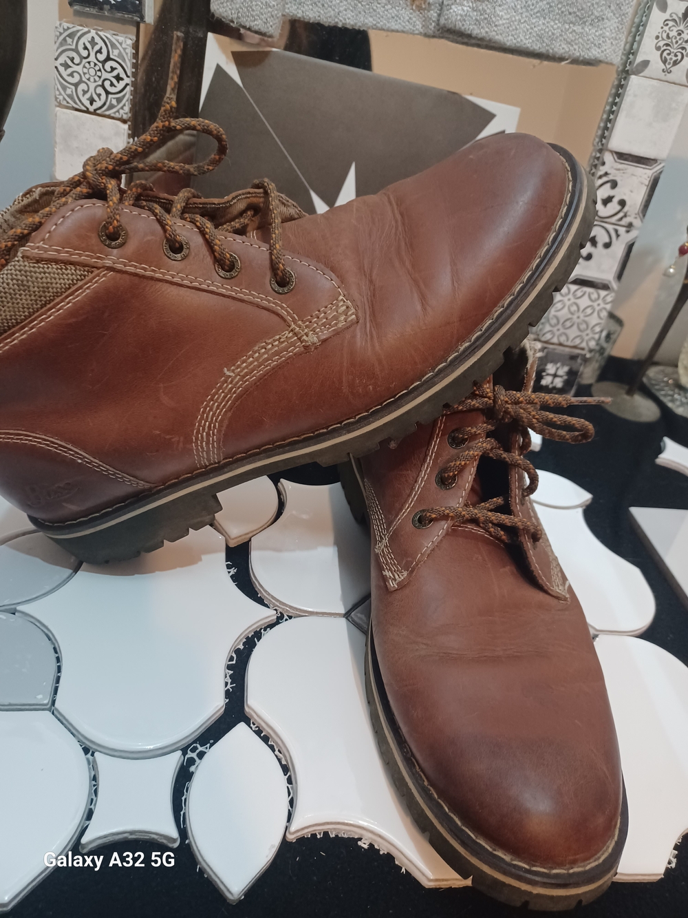 G.H. Bass & Co. Brown Leather Chukka Boots